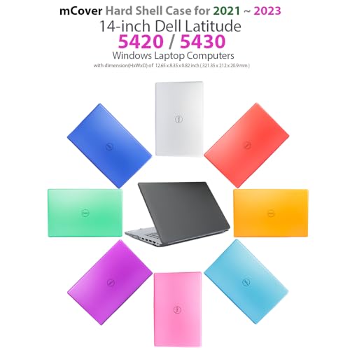 mCover Case Only Compatible for 2021 2023 14inch Dell Latitude 5420 5430 Windows Notebook PC NOT Fitting Any Other Dell Models Aqua - Image 3
