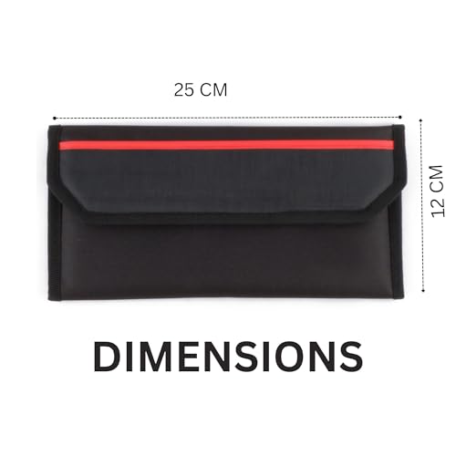 Asraw Polyester Portable Two Wheeler/Car Document Holder, Vehicle Document Organiser (Black, 1) - Image 3