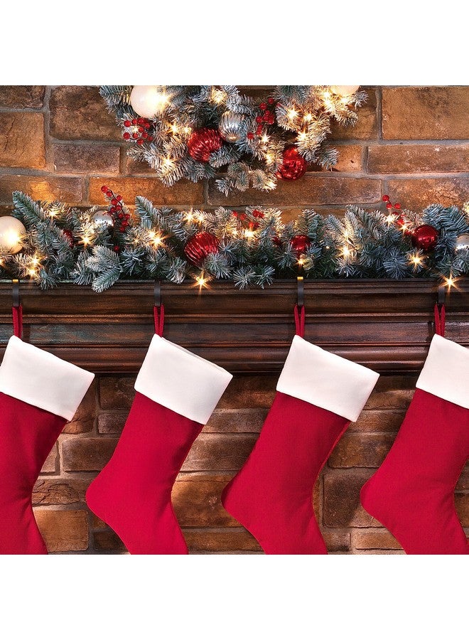 HAUTE DECOR Haute Decor The Original MantleClip® Stocking Holder- 4 Pack (Matte Black) - Hang Christmas Stockings Safely and Securely from Mantels Up to 3 Inches Thick - Image 4