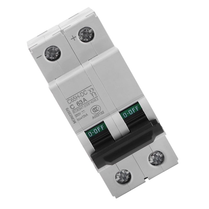 38A DC Miniature Circuit Breaker 10kA B C Trip Din Rail Mount For Solar Panel Grid System 63A - Image 4