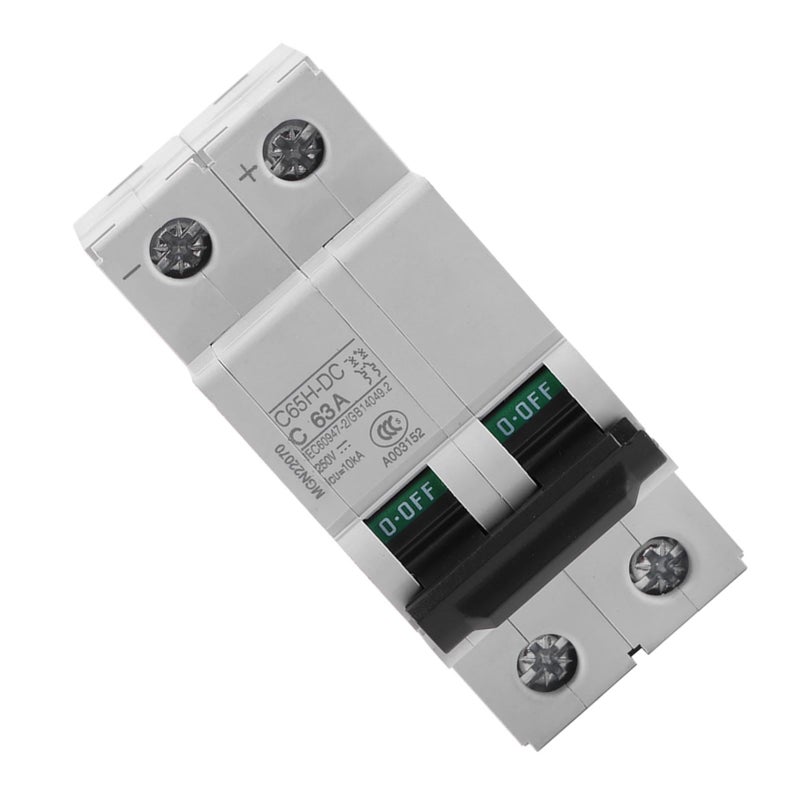 38A DC Miniature Circuit Breaker 10kA B C Trip Din Rail Mount For Solar Panel Grid System 63A - Image 3
