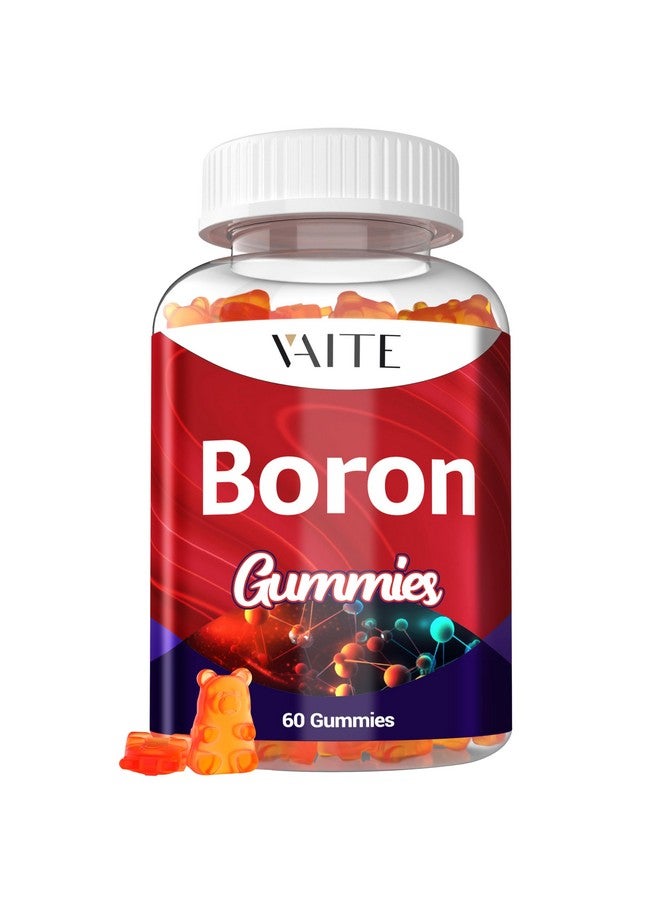 VAITE Boron Supplement for Men & Women - 10mg Gummies - Vegan, Non-GMO, Gluten-Free - Supports Bone Strength, Joint Flexibility & Immune System - Essential Mineral for Bone Density - 60 Chewables - Image 1