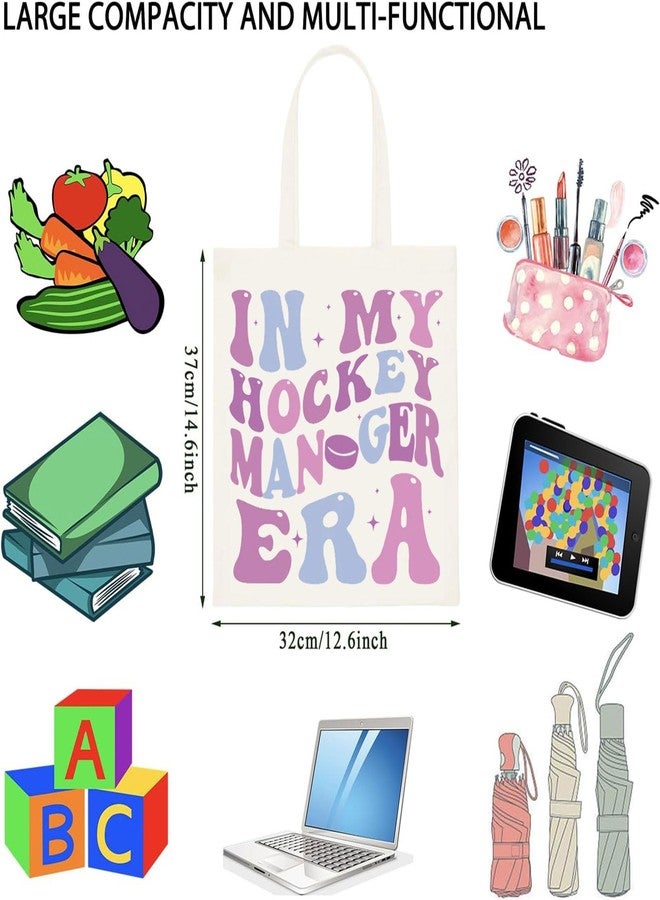 WCGXKO In My Hockey Manager Era Tote Bag Hockey Team Manager Gift (Hockey Manager Era Tote) - Image 2