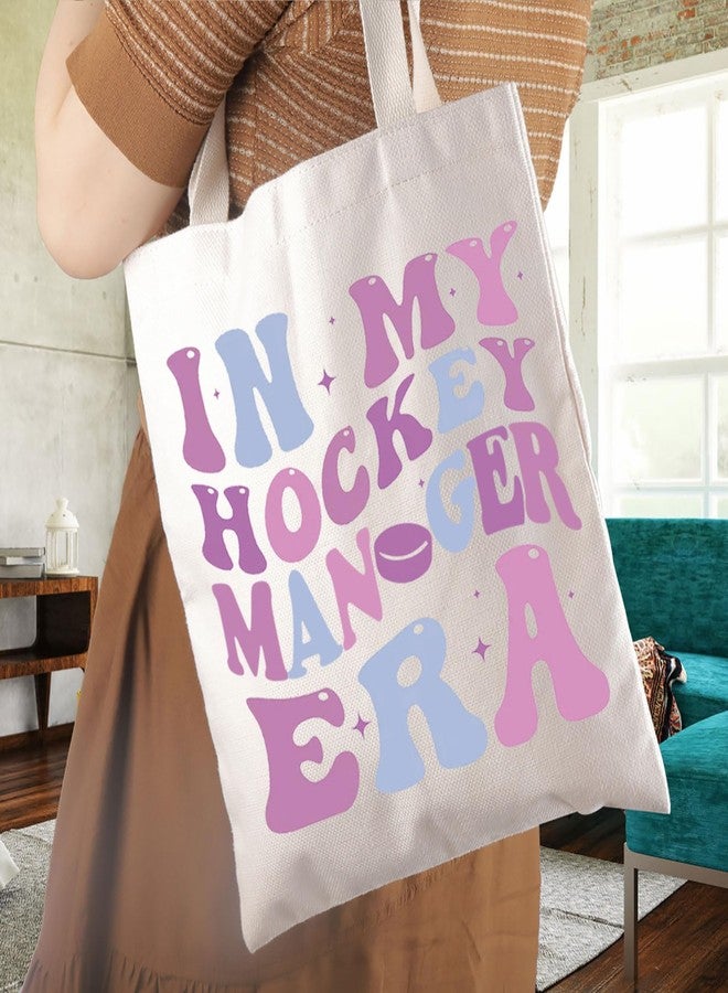 WCGXKO In My Hockey Manager Era Tote Bag Hockey Team Manager Gift (Hockey Manager Era Tote) - Image 3