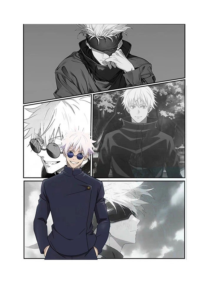 مجموعة 9 قطع من ملصقات أنمي جوجوتسو كايسن، طباعة فنية لحائط مقاس 21x30 سم وجهين، ملصق أنمي لطيف لتزيين غرفة النوم والمهجع - Image 2