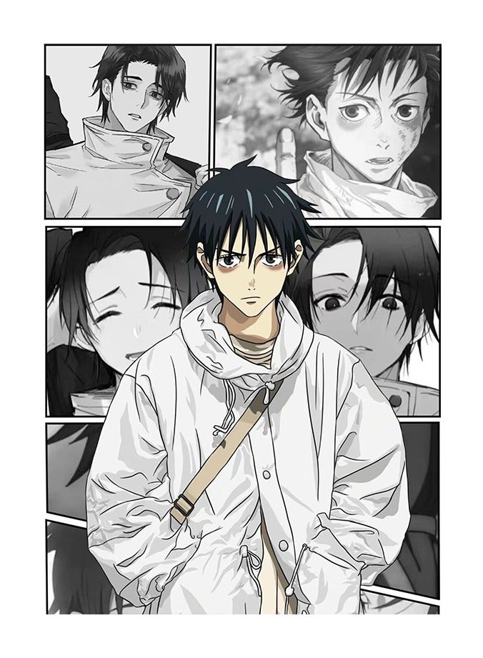 مجموعة 9 قطع من ملصقات أنمي جوجوتسو كايسن، طباعة فنية لحائط مقاس 21x30 سم وجهين، ملصق أنمي لطيف لتزيين غرفة النوم والمهجع - Image 3