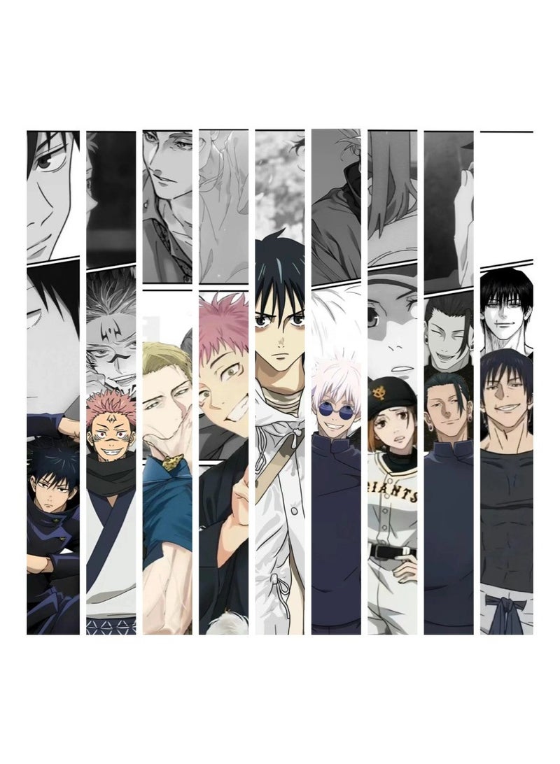 مجموعة 9 قطع من ملصقات أنمي جوجوتسو كايسن، طباعة فنية لحائط مقاس 21x30 سم وجهين، ملصق أنمي لطيف لتزيين غرفة النوم والمهجع - Image 5
