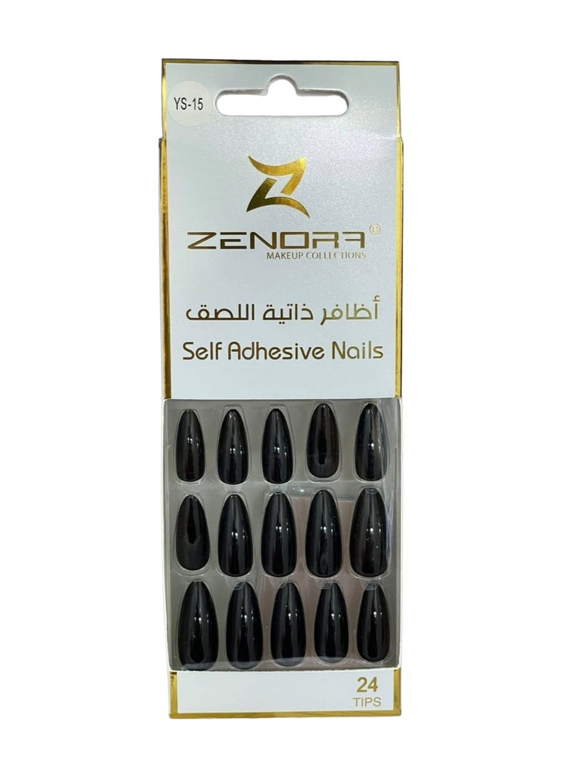 Instant Self Adhesive Press-On Nails (24 Pcs) by Zenora
