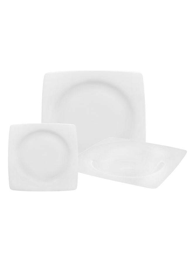 Royal Porcelain Royal Porcelain Dinner Set 20 Pieces Fine China - Time Square White  - Image 1