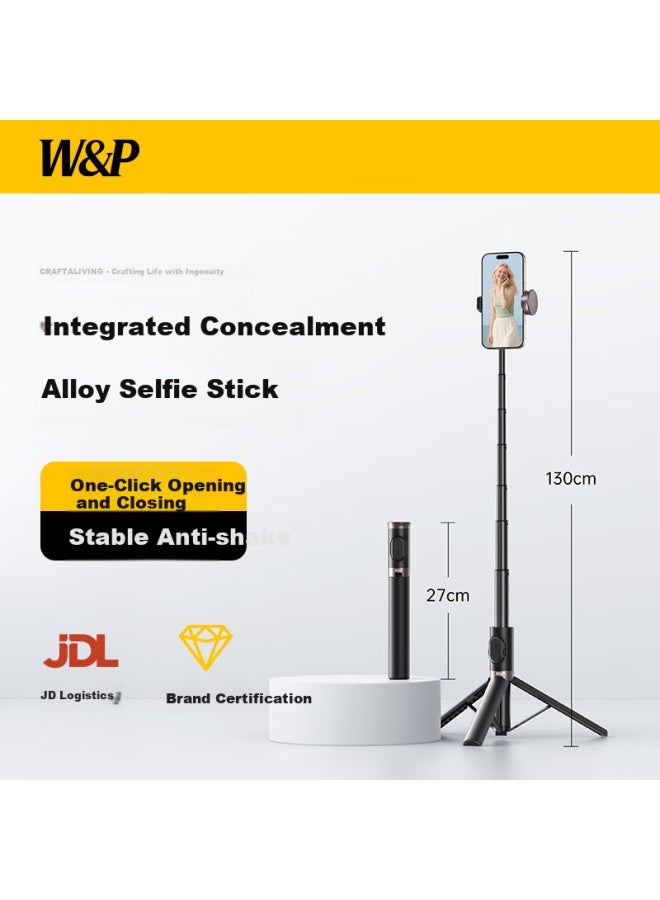 WP W&P Selfie Stick Tripod With Stabilizer Gimbal 360° Rotation Multi-Functional Floor Stand Mobile Phone Holder Shooting Handheld Travel Artifact Portable Bluetooth Wp For Apple Xiaomi - Image 1