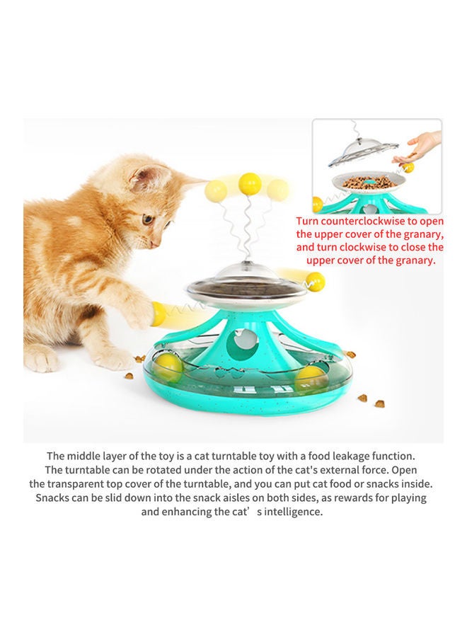Kidle Carousel Track Ball Toy For Cat Lake Blue 15.9x25x25cm - Image 3