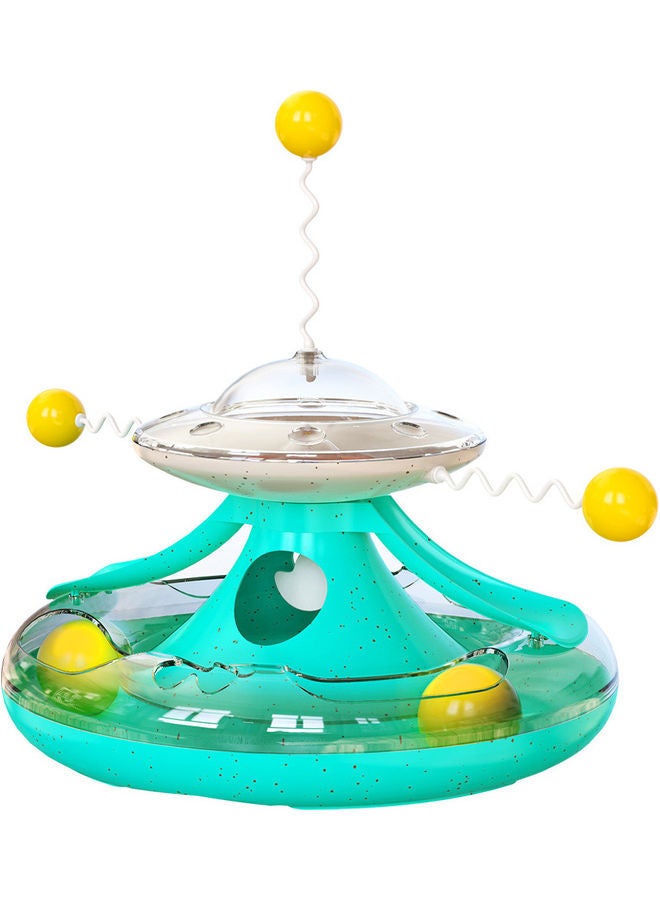 Kidle Carousel Track Ball Toy For Cat Lake Blue 15.9x25x25cm - Image 1