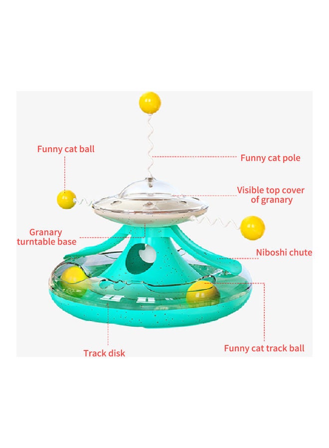 Kidle Carousel Track Ball Toy For Cat Lake Blue 15.9x25x25cm - Image 4