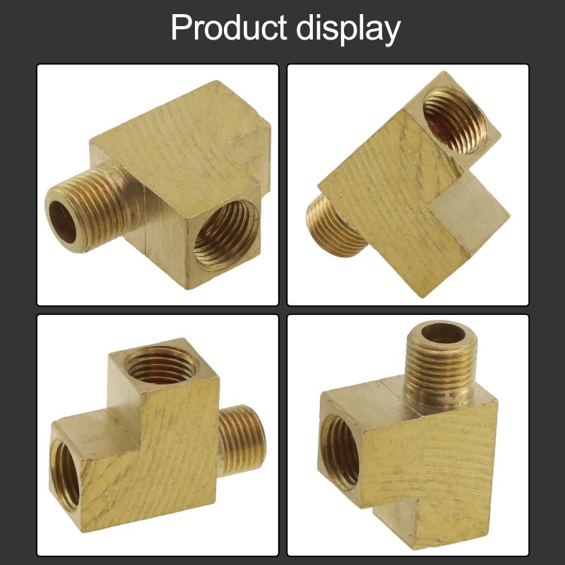 M10X1 T-Type Angle Adapter 1pc For Oil Pressure Sensor And Gauge Connection - Image 4