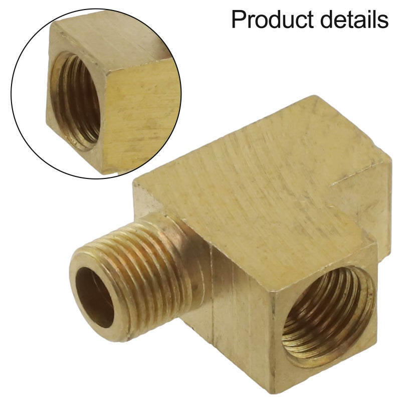 M10X1 T-Type Angle Adapter 1pc For Oil Pressure Sensor And Gauge Connection - Image 2