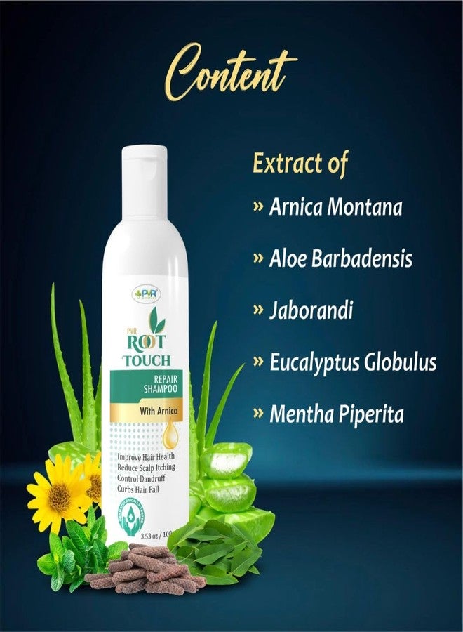 PVR MEDITECH PVR Root Touch Shampoo - Herbal Hair Color & Cleanse | Instant Gray Coverage, Anti-Dandruff & Hair Fall Control | Chemical-Free, Nourishing Formula for Soft & Shiny Root Touch Repair Shampoo (100 ML) - Image 2