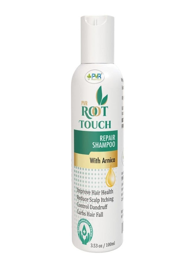 PVR MEDITECH PVR Root Touch Shampoo - Herbal Hair Color & Cleanse | Instant Gray Coverage, Anti-Dandruff & Hair Fall Control | Chemical-Free, Nourishing Formula for Soft & Shiny Root Touch Repair Shampoo (100 ML) - Image 1