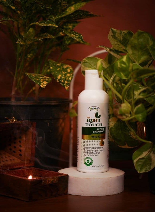 PVR MEDITECH PVR Root Touch Shampoo - Herbal Hair Color & Cleanse | Instant Gray Coverage, Anti-Dandruff & Hair Fall Control | Chemical-Free, Nourishing Formula for Soft & Shiny Root Touch Repair Shampoo (100 ML) - Image 5
