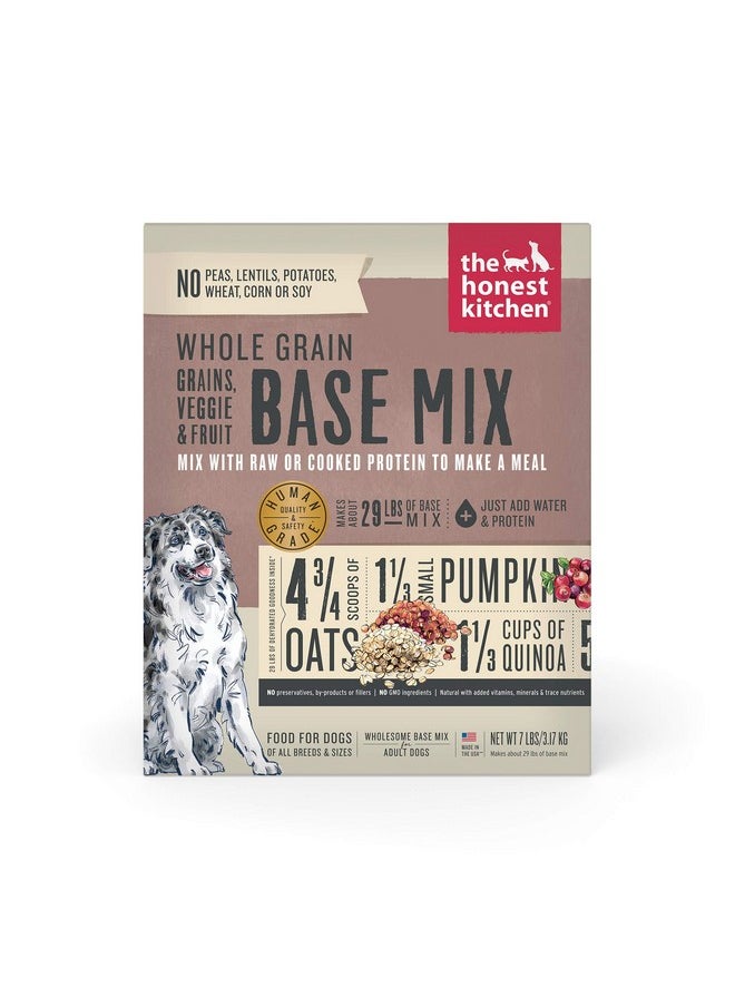 the honest kitchen - Whole Grain, Veggie & Fruit Base Mix Dehydrated Dog Food, 7 Lb Box - Image 1