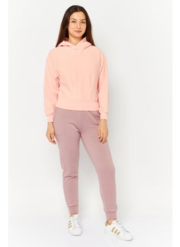 Champion Women Sportswear Fit Long Sleeve Outdoor Sweatshirts, Coral Pink  - Image 2