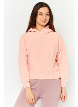 Champion Women Sportswear Fit Long Sleeve Outdoor Sweatshirts, Coral Pink  - Image 1
