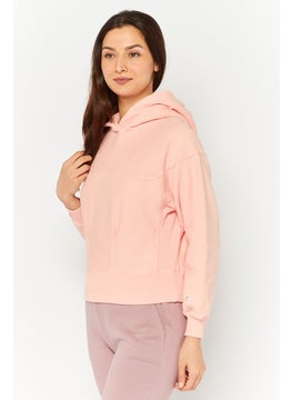 Champion Women Sportswear Fit Long Sleeve Outdoor Sweatshirts, Coral Pink  - Image 3