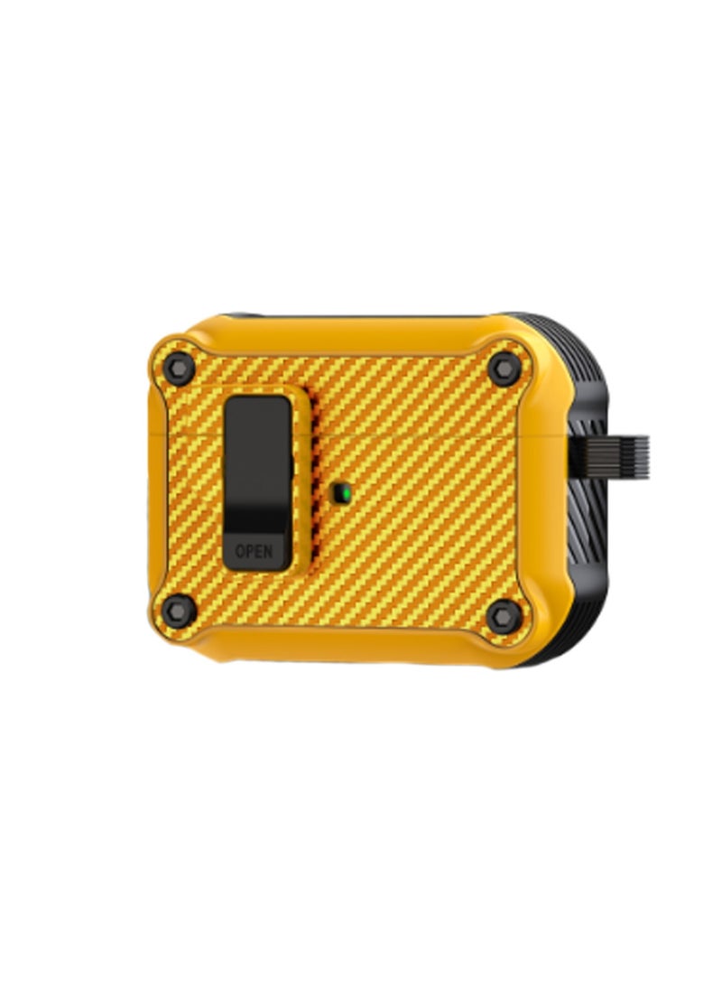 Generic - Yellow Airpods Pro2 Protective Shockproof Soft Silicone Protective Case, Protective Earphone Box Bluetooth Earphone Box - Image 1