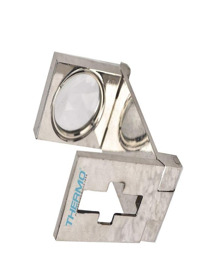 ثيرمو عدسة مكبرة حرارية ثنائية الطي مع مقياس، عدسة مكبرة 10X، عدسة مكبرة للعين للمجوهرات والمنسوجات والماس وغيرها - أداة محمولة باليد - صنع في الهند (10 قطع) - Image 1