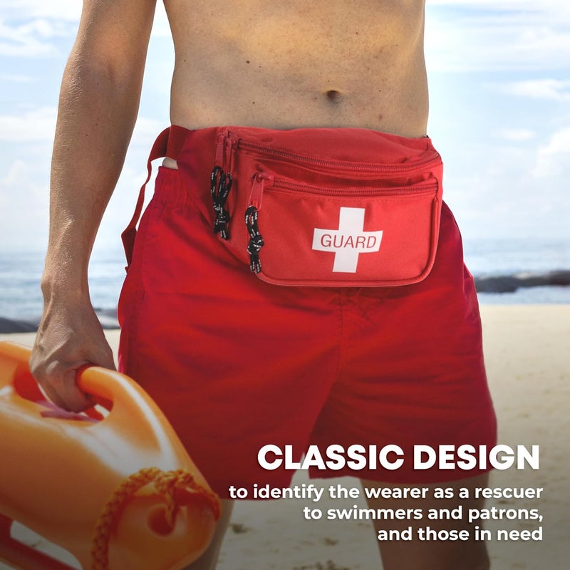 Ever Ready First Aid حقيبة خصر مجهزة بالكامل مع مجموعة إسعافات أولية مكونة من 72 قطعة مع أقنعة CPR للبالغين والرضع - Image 5