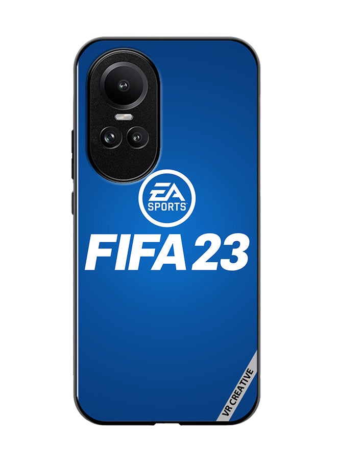 VR CREATIVE Protective Case Cover For Oppo Reno 10 Pro Fifa 23 Blue Ea Design Multicolour - Image 1