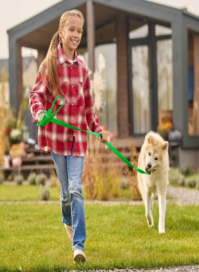 فايبر طوق كلاب فايبر K9 بيوثين المقاوم للماء للتدريب على التتبع، مناسب لكلاب شوتزهوند الرياضية والبحثية - حبل طويل مقاوم للروائح مع مشبك نحاسي صلب، مناسب للجراء المتوسطة والكبيرة، 1/2 بوصة × 15 قدمًا، لون أخضر استوائي - Image 5