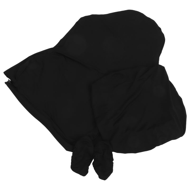 1 Set Stretchable Desk Chair Cover Set with Gaming Chair Arm Rest Covers and Office Chair Seat Cover for and Comfort Black - Image 1