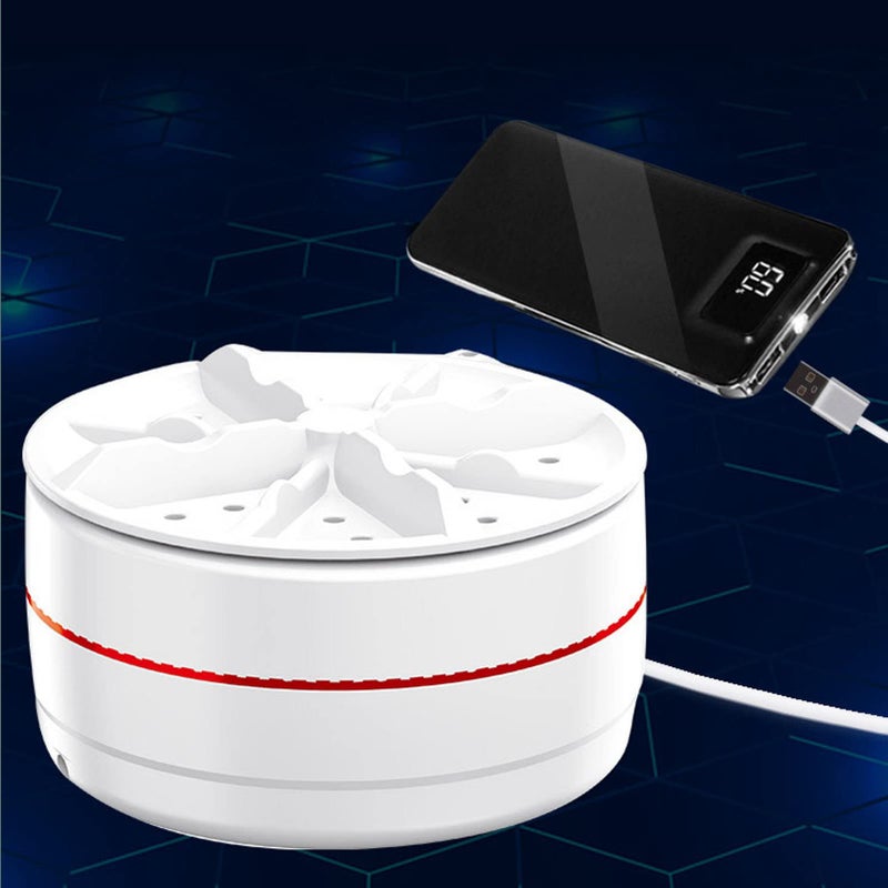 Dpofirs Portable Washing Machine, USB Powered Mini Washing Machine Small Portable Compact Laundry Counter Top Washer30 Mins Washing for Travel Business, Energy and Space Saving - Image 3