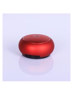 EWA EWA A110 MINI Bluetooth Speaker Portable Metal Wireless Speakers Т𝖶Ѕ Music Player Strong Sound Card Play Speaker (Red)  - Image 1