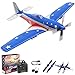 LEAMBE 4 Channel RC Plane Ready to Fly Aerobatic Aircraft Easy Control for Beginners P51 Mustang RC Airplane for Adults BlueRed - Image 3