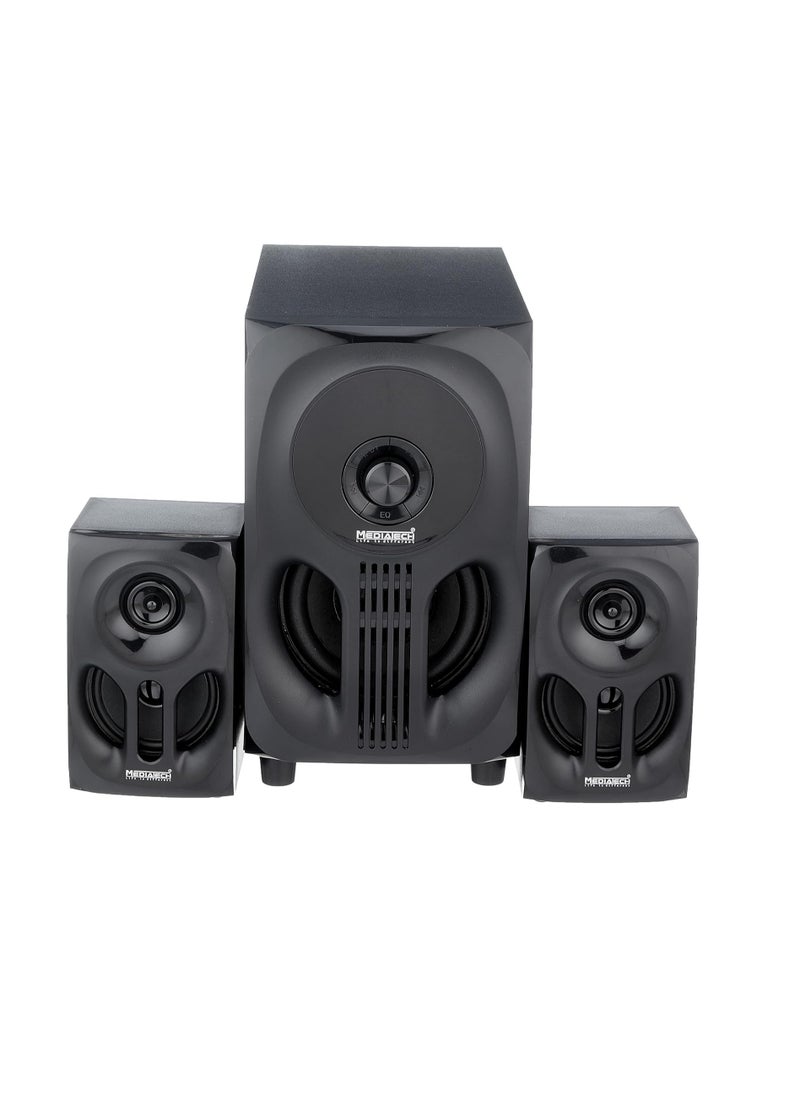 Mediatech - 2.1 Stereo Speaker, 45 Watt, Bluetooth, SDA, Usb,  Remote ,RCA cable ,MT- 330/ Black (1 Year Warranty) - Image 1