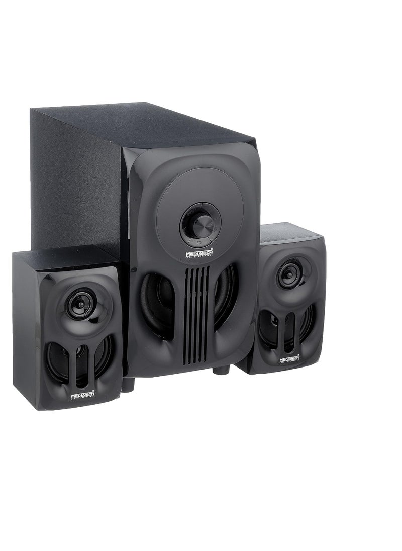 Mediatech - 2.1 Stereo Speaker, 45 Watt, Bluetooth, SDA, Usb,  Remote ,RCA cable ,MT- 330/ Black (1 Year Warranty) - Image 1