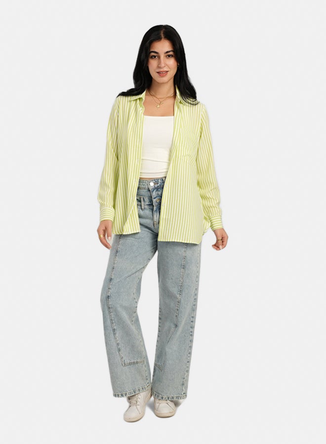 Carina High Low Striped Shirt - Image 5
