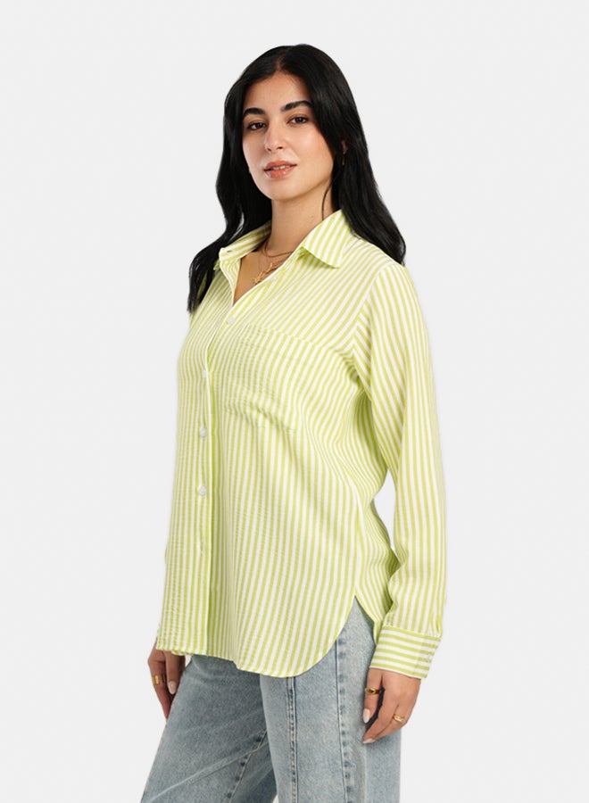 Carina High Low Striped Shirt - Image 2