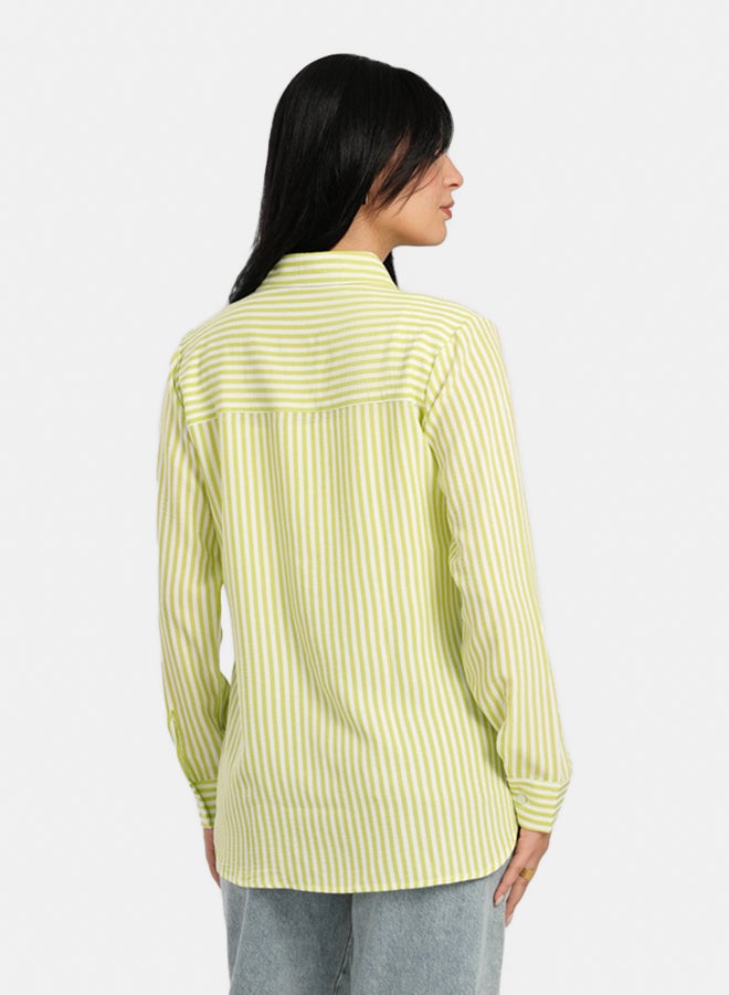 Carina High Low Striped Shirt - Image 3