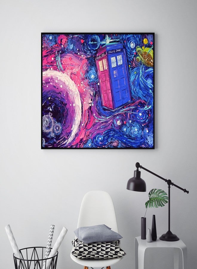 Uhomate Tardis Dr Who Doctor Telephone Booth Wall Decor Vincent Van Gogh Starry Night Posters Home Canvas Wall Art Print Nursery Decor Living Room Wall Decor A099 (13X19) - Image 2