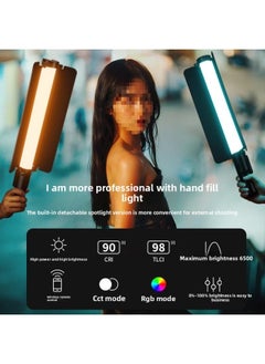 Generic RGB Stick Light Handheld Photography Light Stick Led Portable Shooting Light Studio Anchor Outdoor Photographer-Specifications:Double Lights★Lm16500rgb Full Color Handheld Lamp*2+shade Board*2+remote Control*2  - Image 4