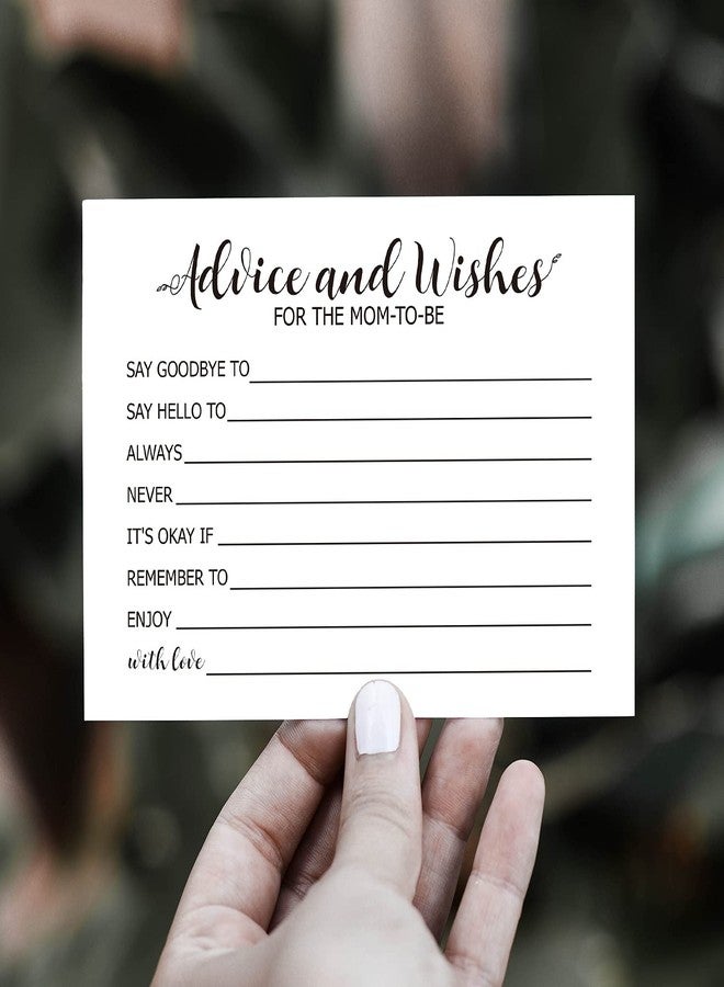 TENTADO Baby Shower Advice Card, Pack of 50 4x6 Inch - Premium Quality, Perfect for Baby Shower Games & New Mom Gifts - Image 5