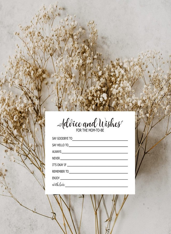 TENTADO Baby Shower Advice Card, Pack of 50 4x6 Inch - Premium Quality, Perfect for Baby Shower Games & New Mom Gifts - Image 4