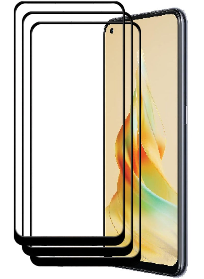 ACLIX 3 Pieces Antistatic ESD Dustproof Premium Quality High Definition Tempered Glass Screen Protector Designed For Oppo Reno8 T - Image 1