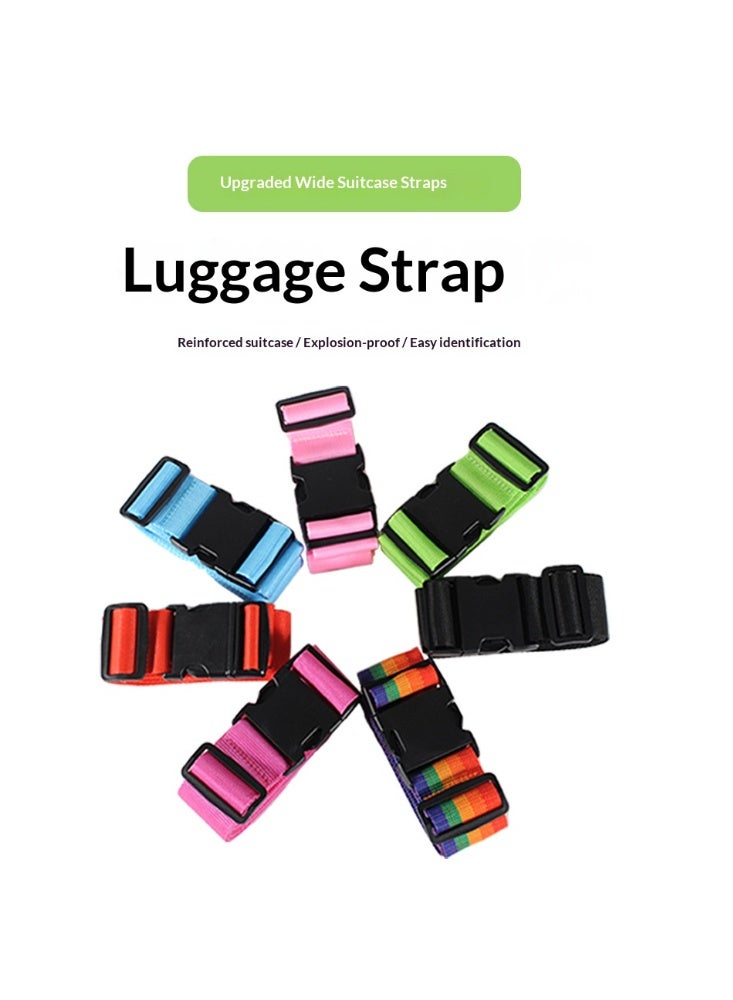 عبوة من قطعتين من أحزمة الأمتعة، مزودة بإبزيم قابل للتعديل، لون أخضر. - Image 2