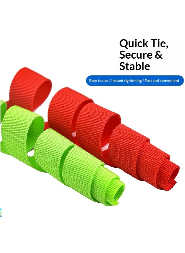 عبوة من قطعتين من أحزمة الأمتعة، مزودة بإبزيم قابل للتعديل، لون أخضر. - Image 5