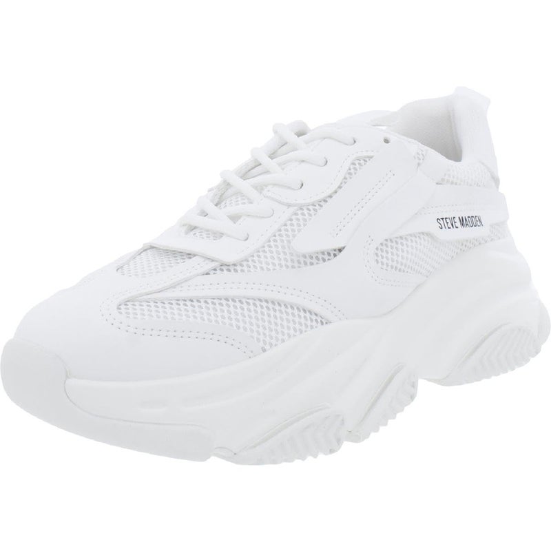 Steve Madden Womens Possession Sneaker White 8