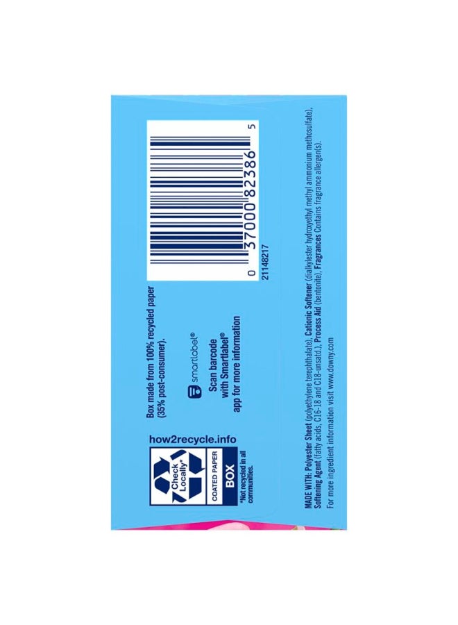 داوني مناديل تجفيف منعم الأقمشة برائحة أبريل المنعشة، 6.3 × 8.7 انش، 3181898 - Image 2