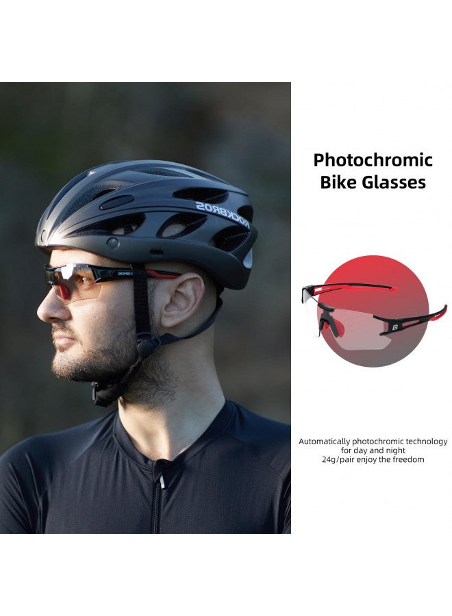 Rockbros ROCKBROS Cycling Sunglasses - Adjustable,Lightweight,Shatterproof Photochromic Bike Glasses for Men Women Sports Goggles UV Protection - Image 4